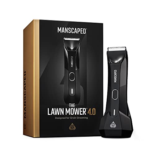 MANSCAPEDÂ® Electric Groin Hair Trimmer, The Lawn Mowerâ¢ , Replaceable SkinSafeâ¢ Ceramic Blade Heads, Waterproof WetDry Clippers, Rechargeable, Wireless Charging, Ultimate Male Hygiene Razor