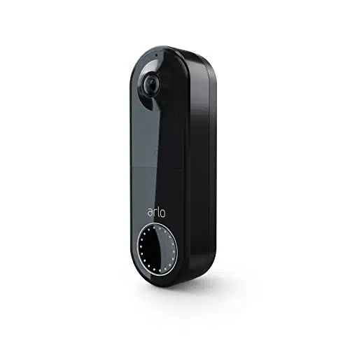 Arlo Essential Video Doorbell Wire Free   HD Video, Â° View, Night Vision, ay Audio, Direct to Wi Fi No Hub Needed, Wire Free or Wired, Black   AVDB, Count (Pack of )