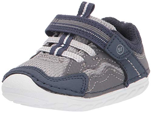 Stride Rite baby boys Soft Motion Kylo Sneaker, NavyGray, Toddler US