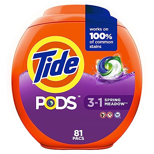 Tide PODS Laundry Detergent Soap Pods, Spring Meadow, count