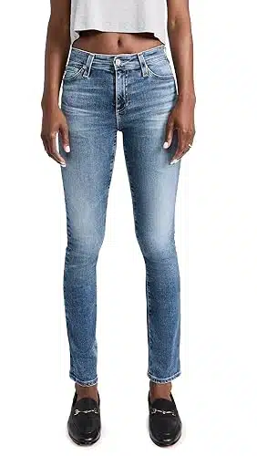AG Adriano Goldschmied Women's Mari High Rise Slim Straight Jeans, Years Shoreline,