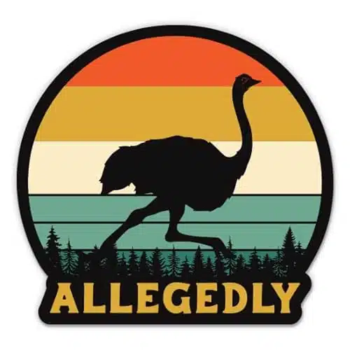 Allegedly Stickers   Pack of Stickers   Waterproof Vinyl for Car, Phone, Water Bottle, Laptop   Funny Lawyer Decals (Pack)