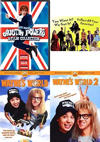 Austin Powers and Wayne's World ike Myers ovies DVD Collection with Bonus Art Card
