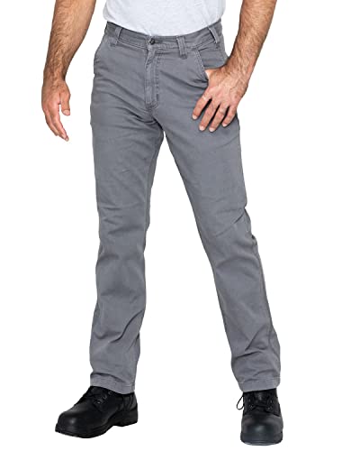 Carhartt Men's Rugged Flex Rigby Dungaree Pant, Gravel,  X L