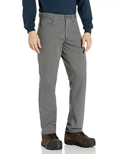 Carhartt Men's Rugged Flex Rigby Five Pocket Pant, Gravel,  X L