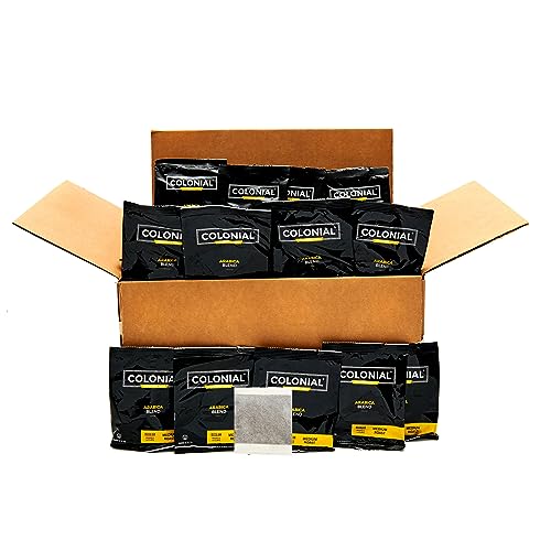 Colonial Coffee Roasters In Room Hotel Ground Coffee Filter Portion Packs, Medium Roast, Signature Breakfast Blend, Ounce (Pack of ), Use with Cup Drip Coffee Machine