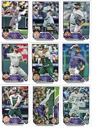 Colorado Rockies  Topps Rockies Baseball Team Set (Series and ) with () Cards! INCLUDES () Additional Bonus Cards of Former Rockies Greats Todd Helton, David Nied and Larry Walker!