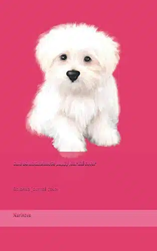 Cute Bolonka,Maltese puppy journal cover Bolonka journal cover