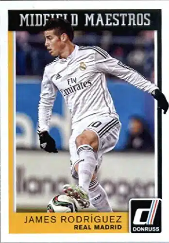 Donruss Midfield Maestros #James Rodriguez Real Madrid Soccer Card MINT