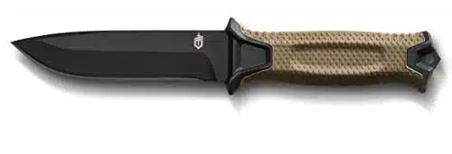 Gerber Gear Strongarm   Fixed Blade Tactical Knife for Survival Gear   Coyote Brown, Plain Edge