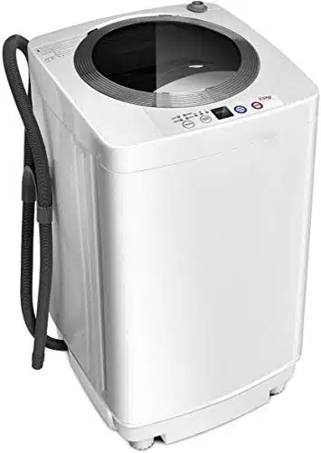Giantex Portable Washing Machine, Full Automatic Washer and Dryer Combo, with Built in Pump Drain LBS Capacity Compact Laundry Washer Spinner for Apartment RV Dorm
