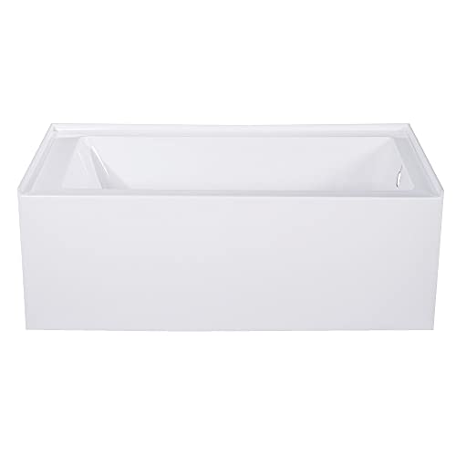 Kingston Brass VTAPR Aqua Eden Alcove Tub, White