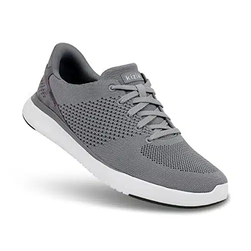 Kizik Lima Hands Free Mens or Womens Sneakers, Casual Slip On Shoes for Women or Men, Comfortable for Walking or Work, Women's and Men's Fashion Sneakers for Any Occasion   Grey, .