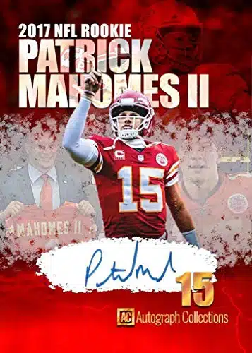 PATRICK MAHOMES II Custom Made Novelty Football Card Depicting His Rookie Year   (Printed Autograph, Unbranded)