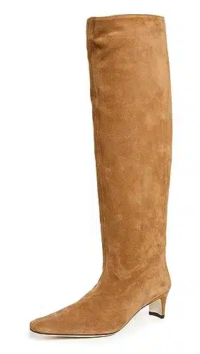 STAUD Women's Wally Boots, Tan, edium US