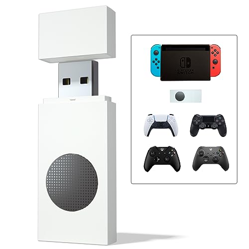 Switch Controller Adapter for Xbox Controller and PSController and PSController Play on Nintendo Switch, Wireless Switch USB Adapter Compatible Xbox One S  Series  Eliteand PSPSController