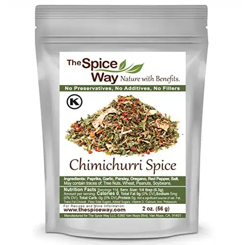 The Spice Way  Chimichurri Spice Blend. Non GMO, no preservatives, no additives just spices we grow in our farm oz resealable bag