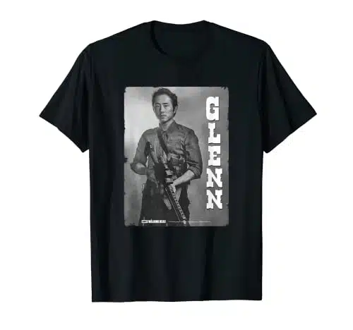 The Walking Dead Glenn Silver Portrait T Shirt