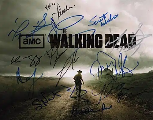 The Walking Dead cast xreprint signed photo by inc. Lincoln +