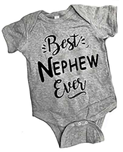 Today's Special Best Nephew Ever Gray and Cute Baby Onesie is A Great Gift from Aunt or Uncle (onth)