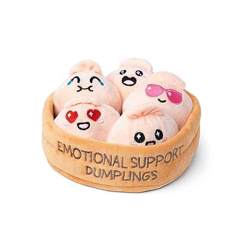 WHAT DO YOU MEME Emotional Support Dumplings   Plush Dumpling Toy Stuffed Animal by Emotional Support Plushies Medium