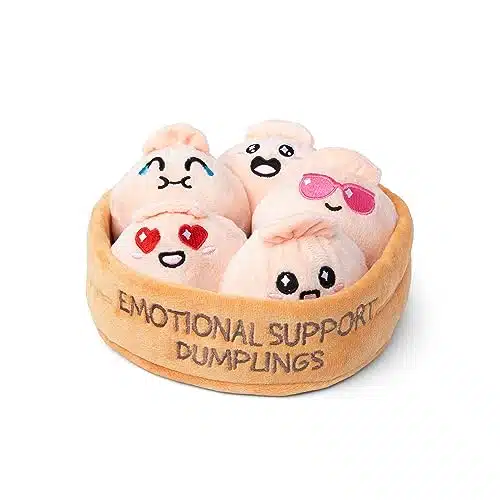 WHAT DO YOU MEME Emotional Support Dumplings   Plush Dumpling Toy Stuffed Animal by Emotional Support Plushies Medium
