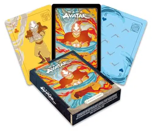 AQUARIUS Avatar Playing Cards   Avatar The Last Airbender Shaped Deck of Cards for Your Favorite Card Games   Officially Licensed The Office Merchandise & Collectibles