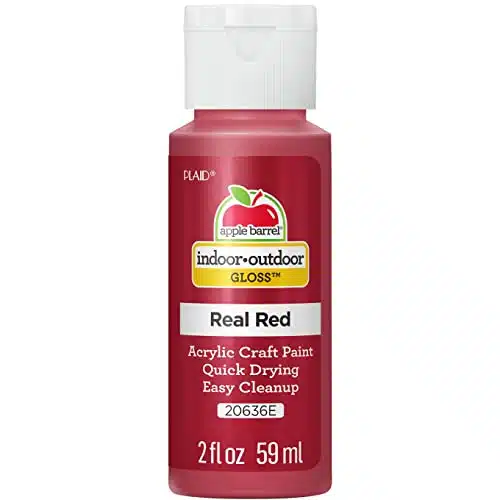 Apple Barrel Gloss Acrylic Paint in Assorted Colors (Ounce), Real Red