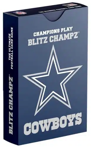 Blitz Champz  Football Card Game (Ages +)  Fun Family Game  Party Game  Gifts for Football Fans  Card Game for Kids  Card Game for Adults (Dallas Cowboys)