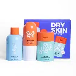 Bubble Skincare Step Starter Kit Hydrating Routine Bundle for Normal to Dry Skin, Unisex Set