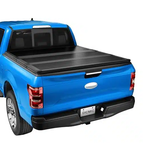 DICMIC Hard Tri Fold Truck Bed Tonneau Cover Compatible with Ford F FT Bed