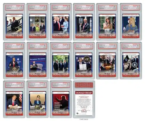 DONALD TRUMP th U.S. President OFFICIAL st Term Highlights Card Set   ALL Cards in GEM MINT Condition
