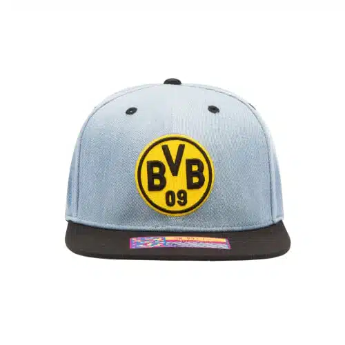 Fan Ink Borussia Dortmund 'Nirvana' Adjustable Snapback HatCap  BlackDenim