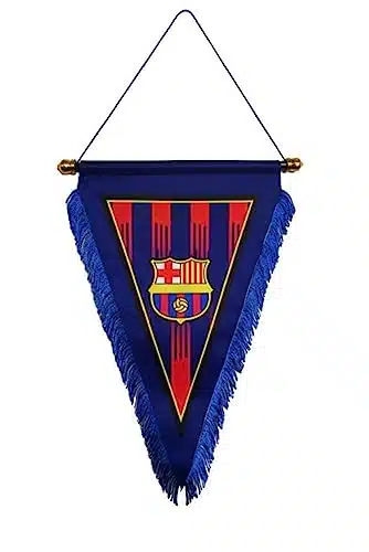 Football Club Pennant Flag Hanging Outdoor Or Indoor for BedroomClubBarEventFan Merchandise Soccer (Barcelona)