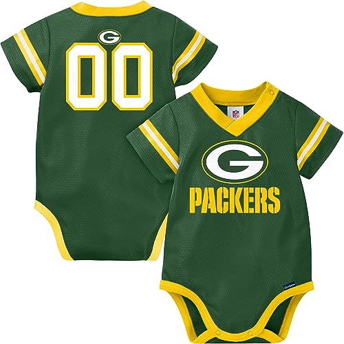 Gerber Unisex Baby Baby Boys NFL Jersey Onesie Bodysuit, Team Color, onths