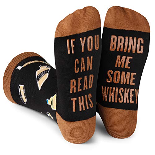 If You Can Read This, Bring Me... Funny Novelty Socks for Men and Women (US, Alpha, One Size, Regular, Regular, Whiskey)