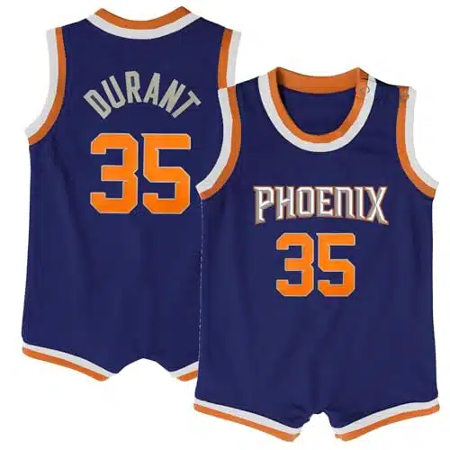 Kevin Durant Phoenix Suns NBA Baby Infants onths Purple Icon Edition Romper Onesie Player Jersey (US, Age, onths)