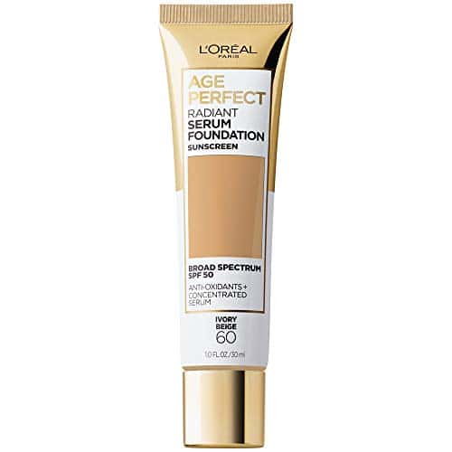 LâOrÃ©al Paris Age Perfect Radiant Serum Foundation with SPF , Ivory Beige, Ounce