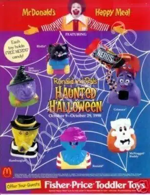 McDonalds   Ronald and Pals Haunted Halloween Happy Meal Set