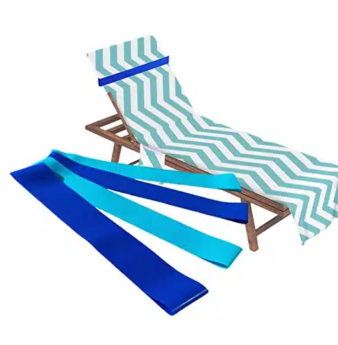 Pack Towel Bands, Towel Craber for Beach Chair, Rubber Towel Clips for Pool Chair, Must Haves Beach & Cruise Accessories, Towel Holder for Cruise Chairs, Perfect Alternatives for Towel Clips