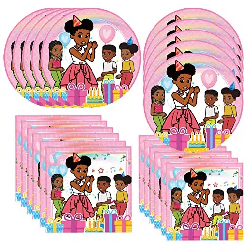 Pcs Gracies Corner Party Supplies include plates, napkins for Gracies birthday party decoration
