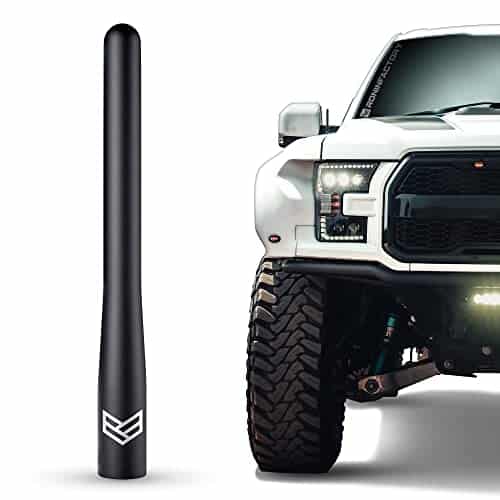 RONIN FACTORY Truck Antenna for Ford FFFSuper Duty Raptor Bronco Lightning Dodge RA Accessories   Anti Theft   Carwash Safe   Short Antenna F(Inch)