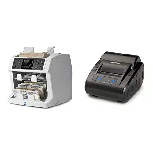 Safescan SX Money Counter Machine & TP   Thermal Receipt Printer for Safescan Money counters