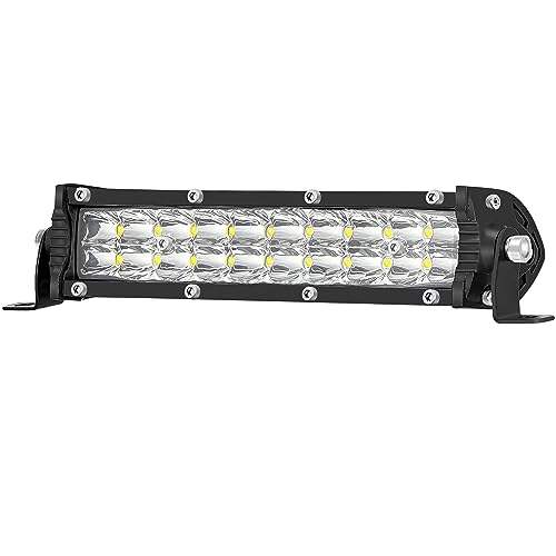 San Young Inch Slim LED Light Bar for Truck, V LED Off Road Driving Auxiliary Fog Light Pods  lm, Waterproof LED Lightbar for Tractor ATV SUV RZR RC Mower Jeep Golf Cart Boat Ebike, PC