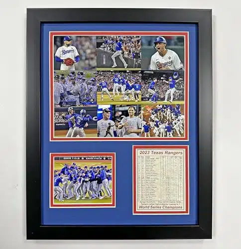 Texas Rangers  orld Series Champions  Framed Photo Collage  Sizes and Styles  (Mosaic, x)