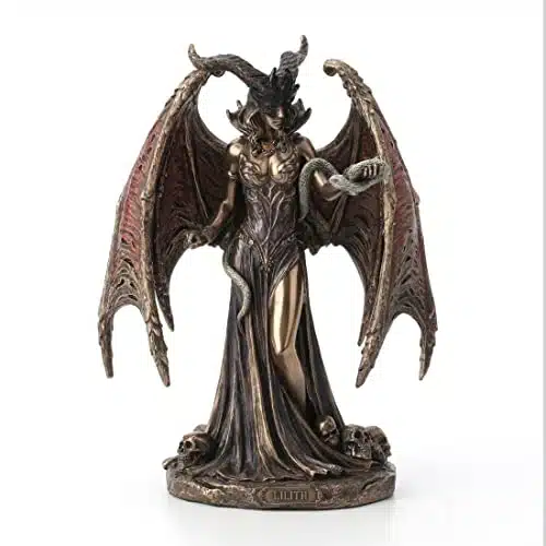 Veronese Design Tall Lilith The First Woman Cold Cast Resin Antique Bronze Finish Fantasy Gift Statue
