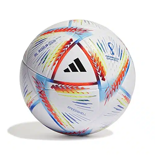 adidas unisex adult FIFA World Cup Qatar Al Rihla League Soccer Ball, WhitePantone,
