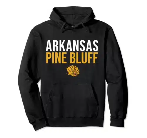 Arkansas Pine Bluff UAPB Golden Lions Stacked Pullover Hoodie
