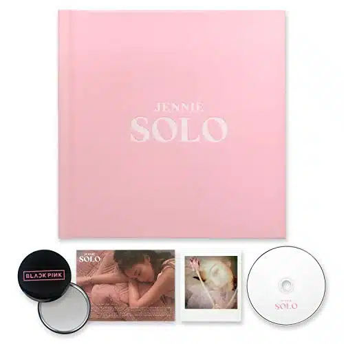 BLACKPINK JENNIE Album [SOLO] CD + Photobook + Lyrics Postcard + Photocard  K POP Sealed