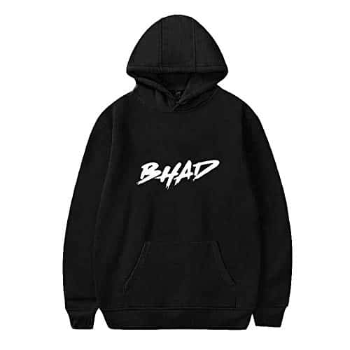 Bhad Bhabie Hoodie Fashion Fall Winer Suit Hoodies Sportswear Hooded Youthful Hip hop Punk Style WomenMen The Hooded (X Large,Black )